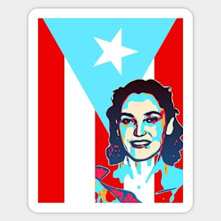 Lolita Lebron Puerto Rico Flag Sticker